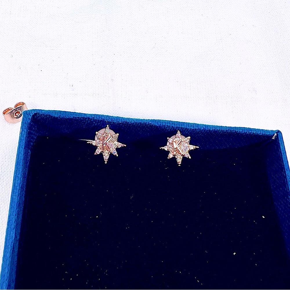 Rose Gold K Personalized Initial K Dainty Tiny Earrings for Kids  Teen Tween